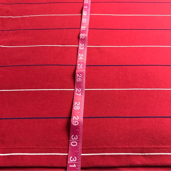 The Nike Tee Men's color Red Striped Short Sleeve T-Shirt Sz XXL Pullover - Picture 8 of 11